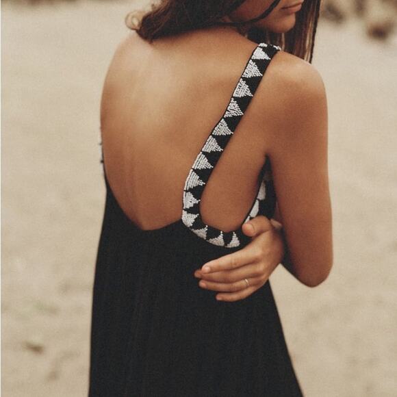 ZARA BEADED MIDI DRESS - Picture 3 of 8